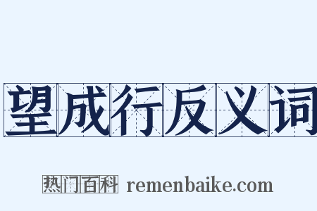 望成行反义词是什么意思的图片